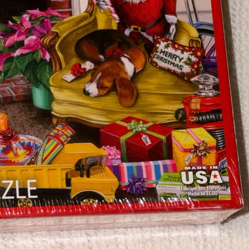 White Mountain Christmas “Christmas Toys” Puzzle - Festive Holiday Scene‎ NEW